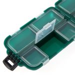 10 Compartment Storage Fishing Box Plastic Fishing Bait Spoon Hook Bait Box Gadget Box Rectangular Fish Hook Box